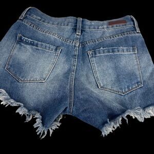 Blank NYC The Barrow Distressed Vintage High Rise Shorts Sz 26